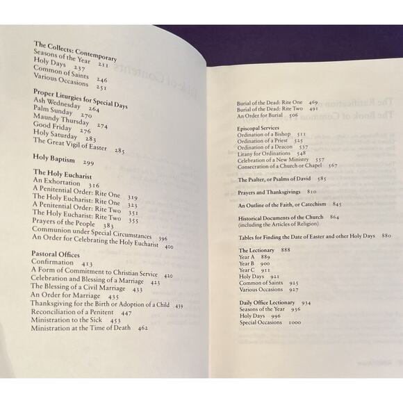 The Book of Common Prayer (1979, Hardcover) Episcopal Church Pew Edition Red - Picture 10 of 10